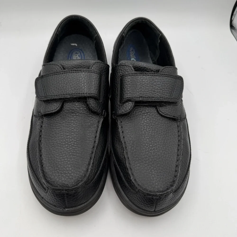 Apex Boat Shoes‎ Mens Size 10 Medium Black Leather Strap Comfort Loafers A2000M
